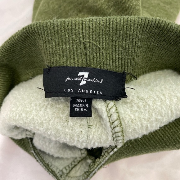 7 For All Mankind Baby Joggers Green 18M - Picture 2 of 7